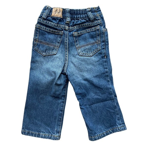 The Children Place Jeans Kids Blue Cotton Blend Straight Leg Size 18 Month - Picture 3 of 4